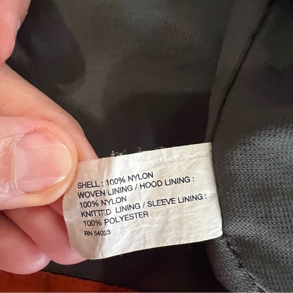 Gap Kids Orange Windbreaker Rain Lightweight Hooded Jacket size large 10 - Picture 7 of 11